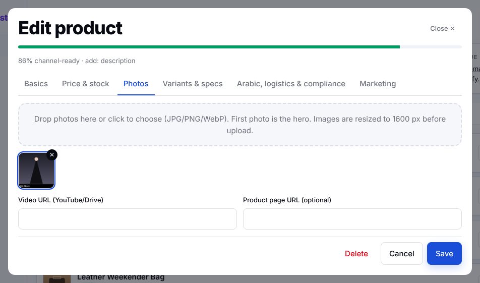 Photos tab with uploaded images